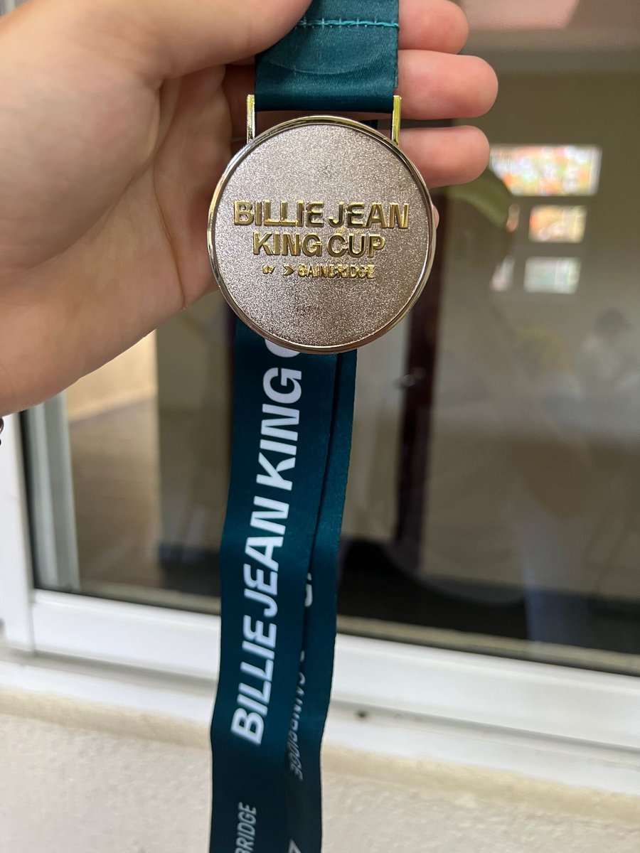 UTampaTennis's tweet photo. Gold medal for Raquel! Venezuela now moves on to the next group in the Billie Jean King Cup. https://t.co/Ev4JbgiCG9