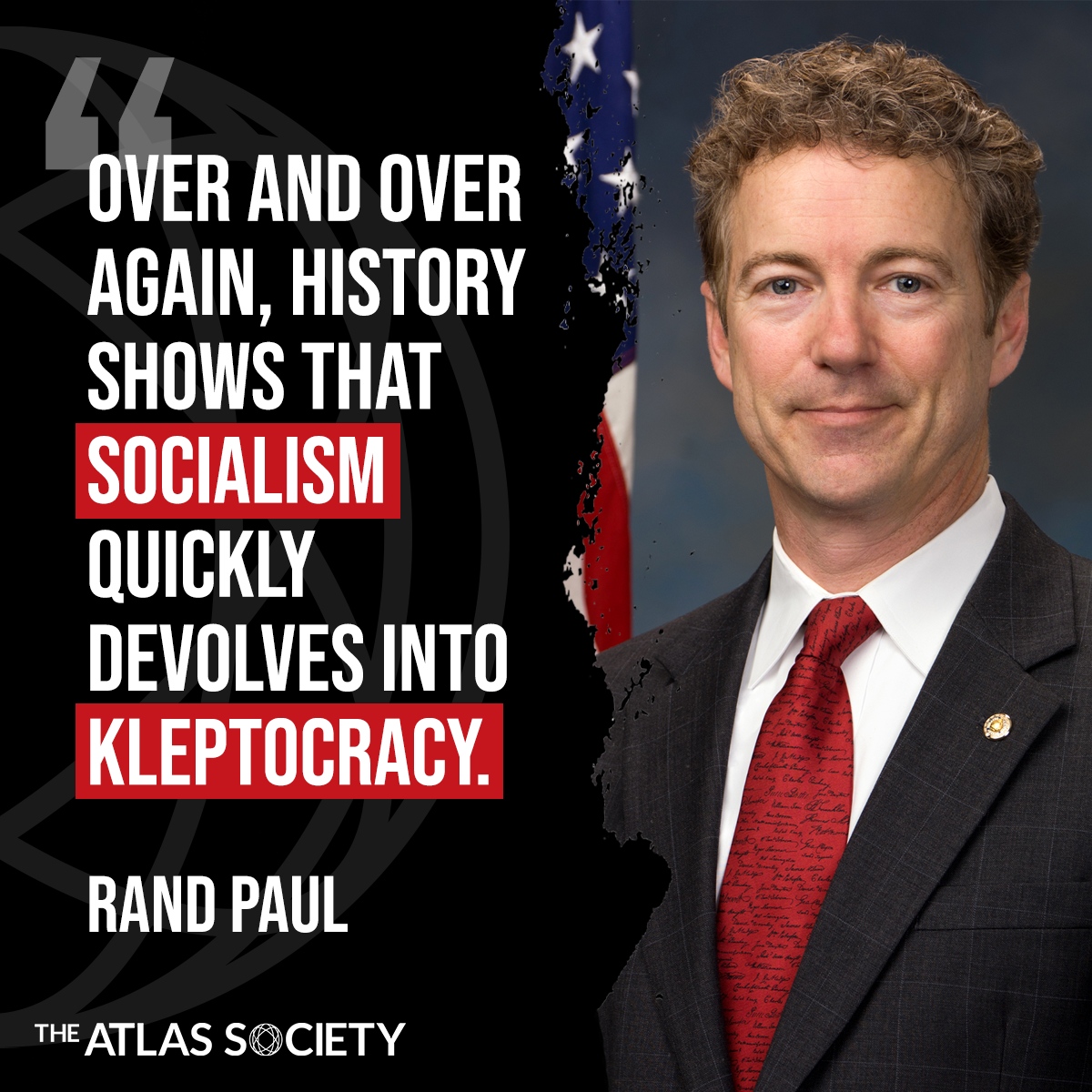 TheAtlasSociety's tweet image. Collectivism Leads To Corruption. #Collectivism #SocialismSucks #RandPaul #AynRand