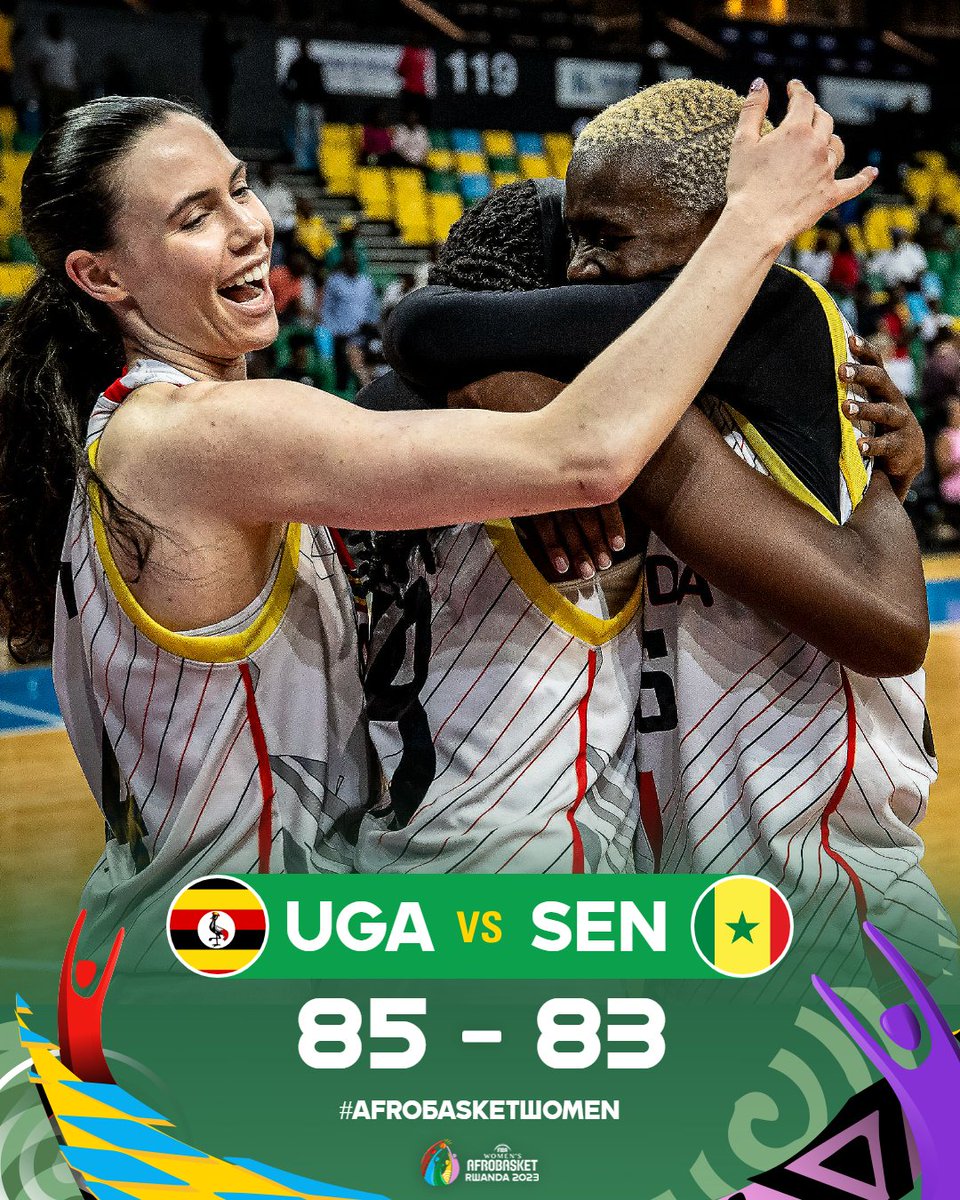 afrobasketwomen's tweet photo. 🔥 𝐖𝐇𝐀𝐓 𝐀 𝐆𝐀𝐌𝐄! 👏

The 🇺🇬 @GazellesUG clinch an historic win as they beat #AfroBasketWomen most successful team Senegal 🇸🇳 for the very first time! https://t.co/MXOawFGI7Y