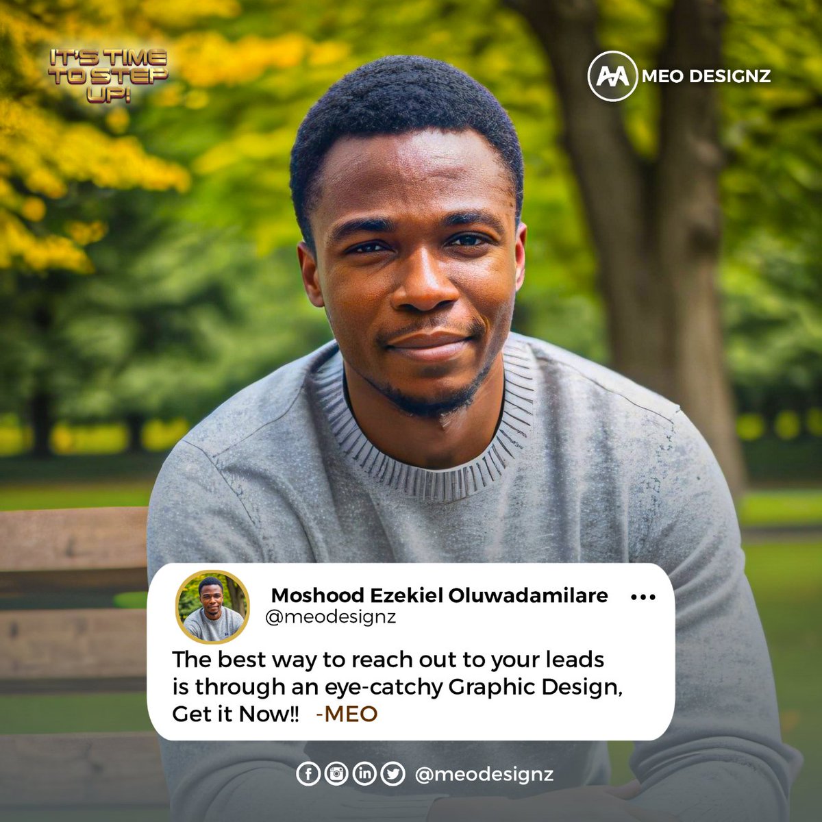meodesignz_'s tweet image. 👋 Hey, it's MEO! Financial problem solver 📈 | Affiliate Marketing Manager 🚀 | Graphic Designer 🎨 | Let's connect &amp;amp; collaborate for success! 🤝 #FinancialStability #MarketingExpert #DesignEnthusiast #CollaborateForImpact