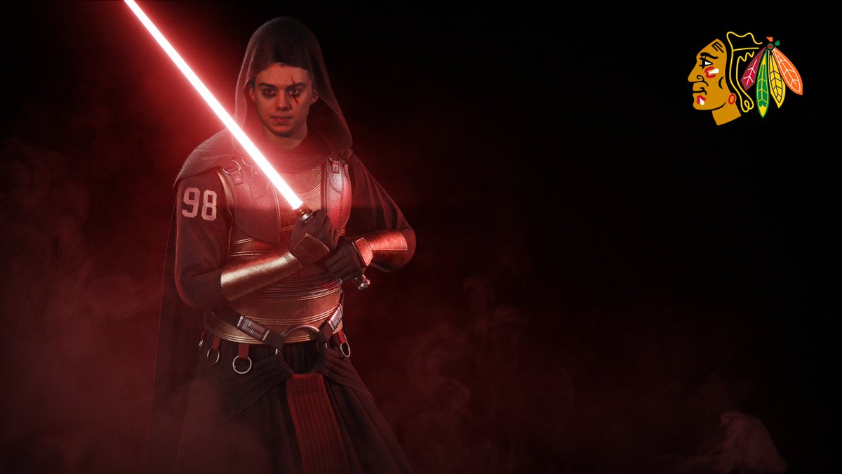 Houdi_Do's tweet photo. Edit request from a friend. Darth Bedard is bad news for the league #Blackhawks https://t.co/buIQcWpTDI