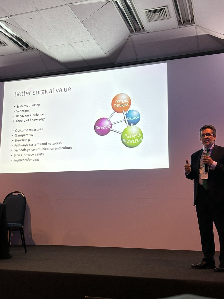 Letícia Campos (@leti_campos_) on Twitter photo In his talk at #CBC2023, <a href="/juliomayol/">Julio Mayol</a> brought a new paradigm: value-based #surgery. He highlighted the need to restructure #health systems from a “sick-care” model, where the remuneration comes from volume of sick patients, to “healthcare” model.
Less #harm, more #benefit In his talk at #CBC2023, <a href="/juliomayol/">Julio Mayol</a> brought a new paradigm: value-based #surgery. He highlighted the need to restructure #health systems from a “sick-care” model, where the remuneration comes from volume of sick patients, to “healthcare” model.
Less #harm, more #benefit