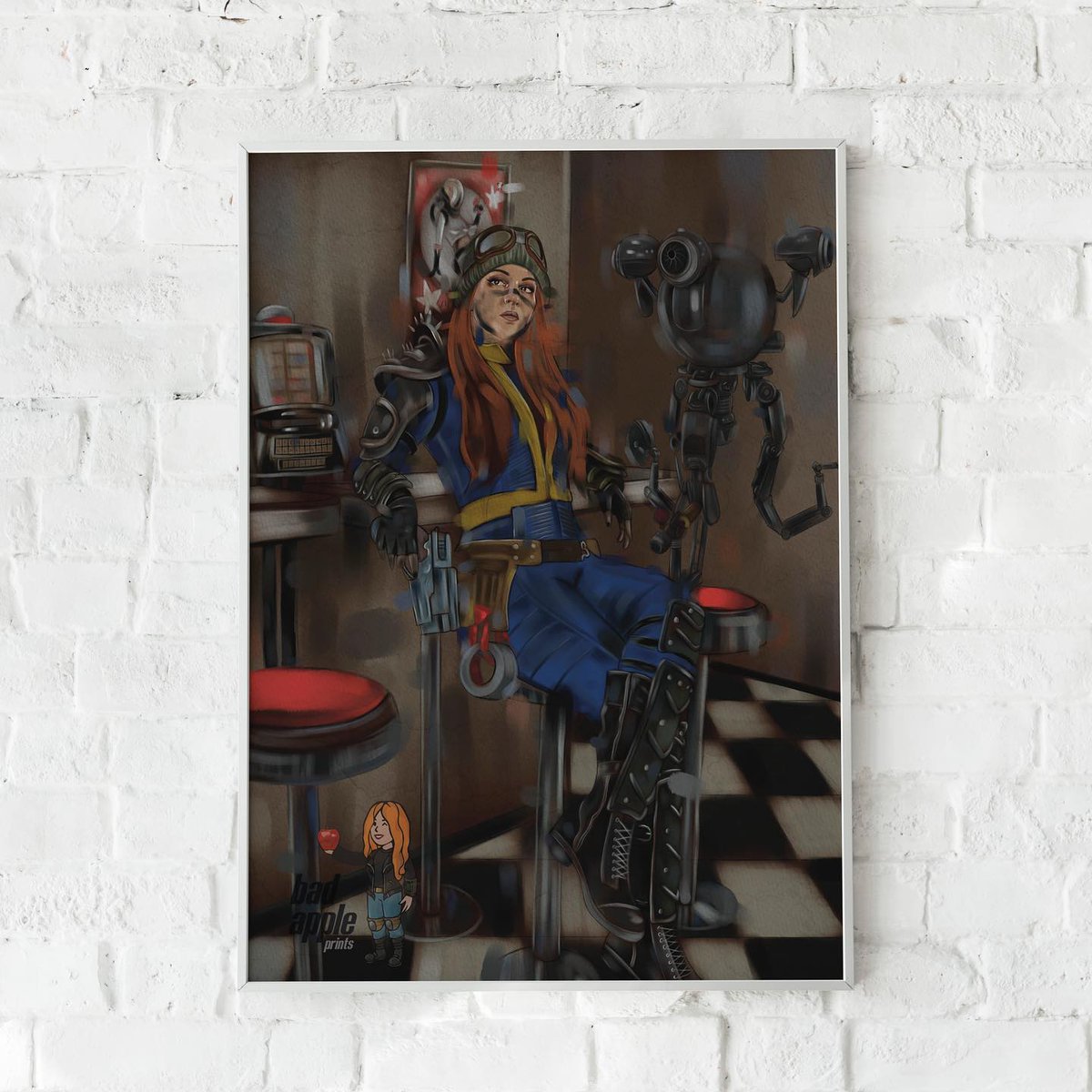 BadApplePrints's tweet photo. Vault dweller prints 😍 this painting of mine is my absolute FAVOURITE 😍 it’s available to buy as a limited edition print on my website, limited to 100 worldwide 😍 hit the link in my bio to browse my store and grab yourself a treat 😍
.
.
.
.
.
.

#fallout https://t.co/f4dotPDtvb