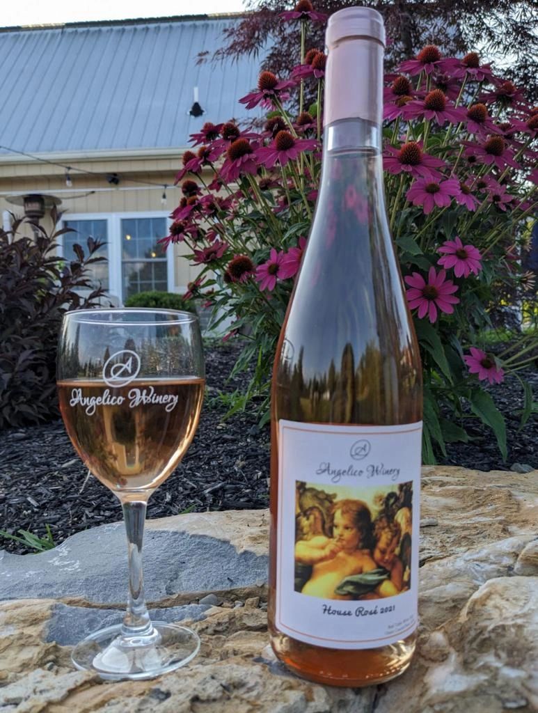LlcWinery's tweet photo. Pink and white, perfect for the season!  Cheers! https://t.co/b6rtxEQVNo