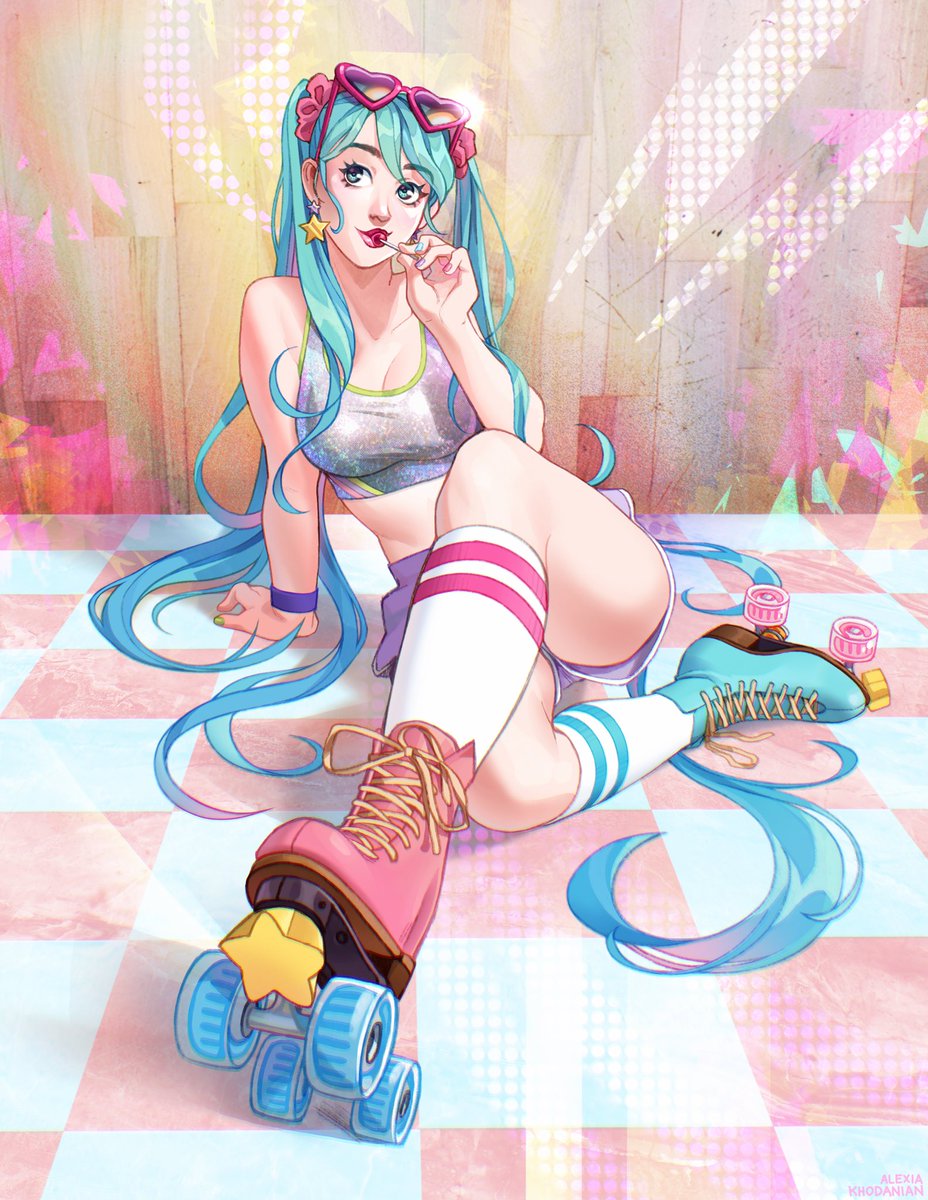 alexiakhodanian's tweet photo. Miku! Miku! Are those the limited edition Malibu Barbie skates by Moxi!? 😱🩷🩵🛼 https://t.co/RamxbTTfzc
