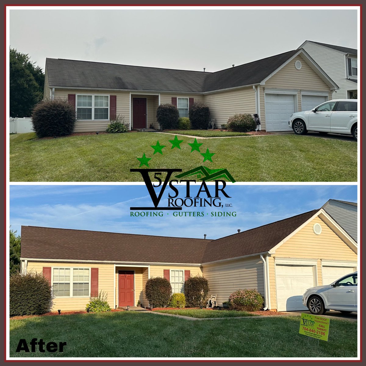 V Star Roofing!!!
.
.
#charlotte #charlottenc #clouds #clt #contractor #exploreclt #home #homedecor #homedesign #interior #interiordesign #love #nature #northcarolina #queencity #roofer #roofing #roofingcompany #roofingcontractor #roofinglife #rooftop #siding #sidingcontractor