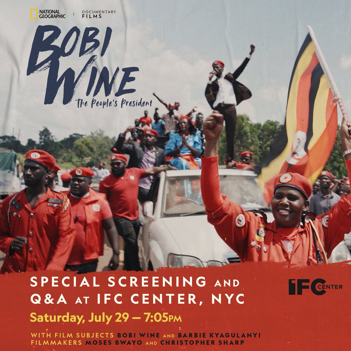 HEBobiwine's tweet photo. Special Screening and Q&amp;A for the film documentary BOBI WINE: THE PEOPLE’S PRESIDENT happening in New York and Los Angeles. See you later tonight and tomorrow night! https://t.co/QWFJhXz9YF