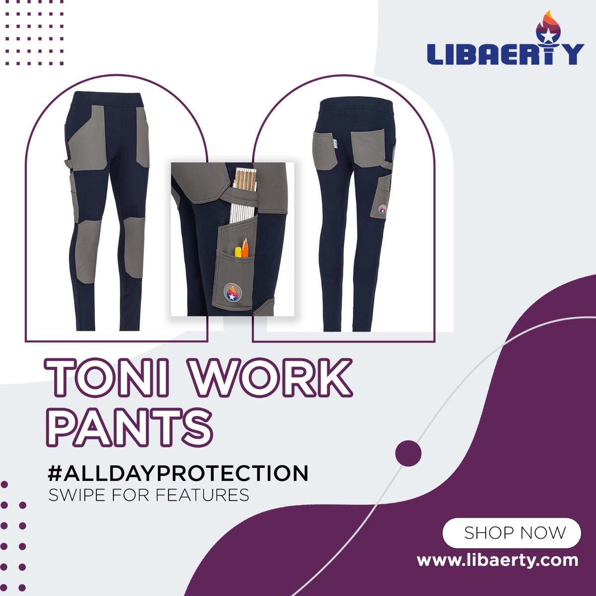 TONI WORK PANTS: Your Ultimate Outdoor Workwear Companion, Offering Style, Durability, and All-Day Protection in Every Stitch!

SHOP NOW
libaerty.com/product/toni-w… 

#LIBAERTY #WomensWorkwear #WorkwearForWomens #functionalfashion  #womenwithtools #womenwithpowertools #girlswithtools