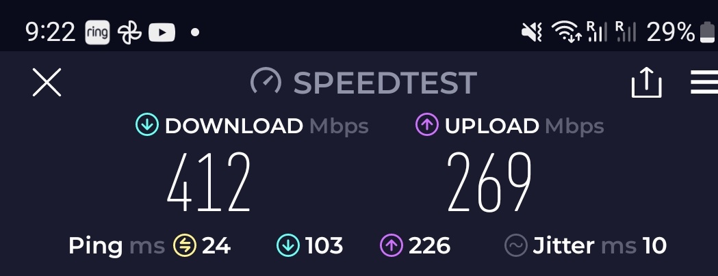 Fibre speed in the arsend of regional france, imagine what a proper NBN could have been.
