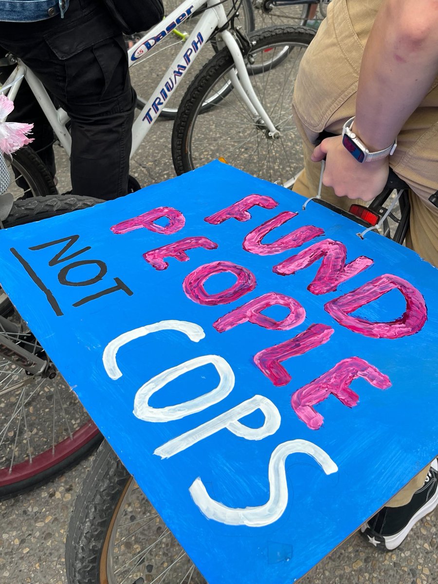 WpgPoliceHarm's tweet photo. A few of the wonderful signs that people brought on the ride last night! #CancelWPFG2023 https://t.co/dr6O33dvZz