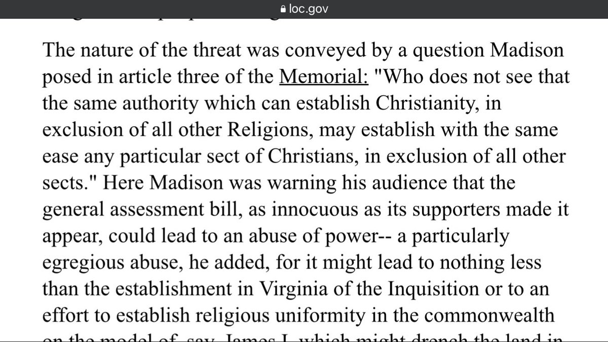 YeahYeahWaitWut's tweet photo. @RealJamesWoods ESPECIALLY the encroachment of Christianity
#WallOfSeparation #FirstAmendment https://t.co/SnnBdpmvqi