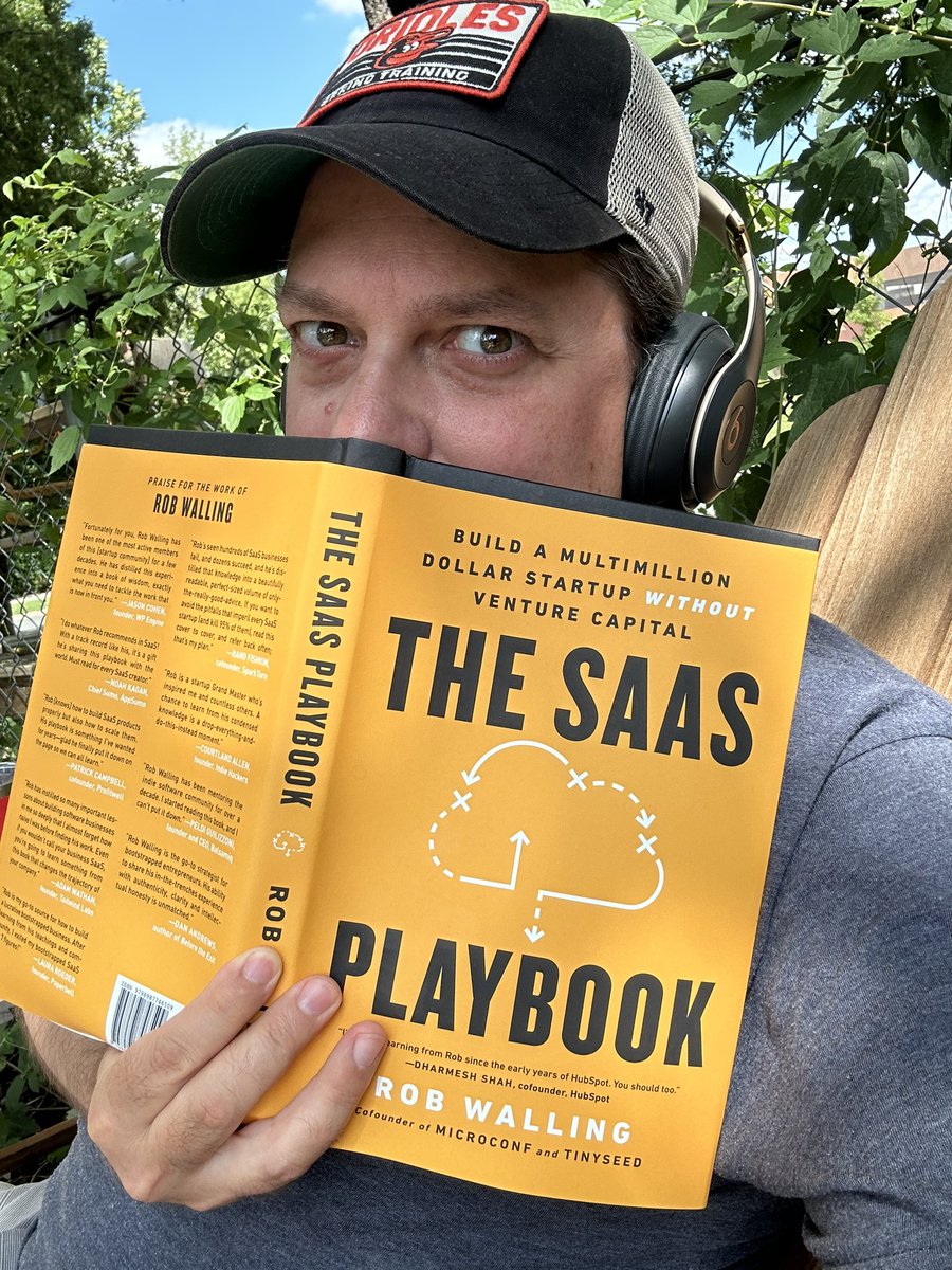 Got my nose in this book doing a little homework before interviewing <a href="/robwalling/">Rob Walling</a> for the @leadpages podcast. Got a question you’d like me to ask him? #saasplaybook #bootstrapping