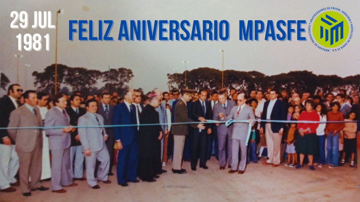 MPASFE's tweet photo. 🗓Hace 42 años se realizaba el tradicional "corte de cintas" que dejaba inauguradas las nuevas instalaciones del MPASFE.
Un cálido abrazo a todos quienes construyeron la historia de este prestigioso Mercado🫂
Seguiremos sus pasos, augurando mejores y prósperos años😊
#mpasfe https://t.co/x2BuIZ82Oi
