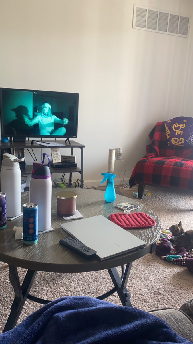 Tayy_Rothh's tweet photo. When youโre binge watching paranormal videos and your kitten decides to join๐๐๐ป๐ค @Alexis_Roth06 @TwinParanormal @xRYANxREESx @RiverRees @SPOOKYDOOKI3 @PFilesOfficial #ghostkitty https://t.co/qk8cN413sV