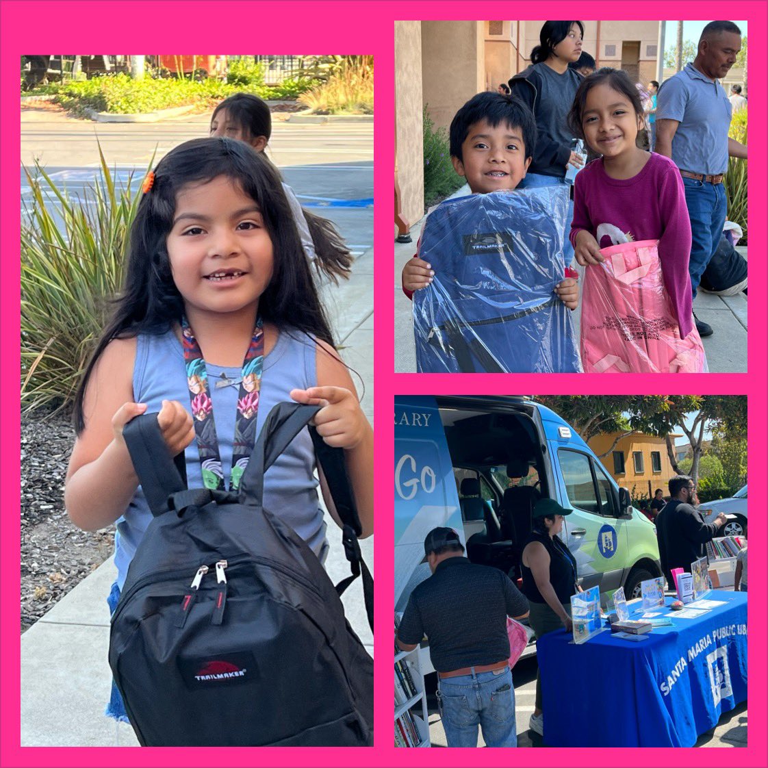 Books and Backpacks 😊
1,600 students received new backpacks today to get ready for the start of school on August 10th. 
#SMBSDLOVE #SMBSDFAMILY 
<a href="/SMBSDSupt/">Dr. Darren McDuffie</a> @SmbsdE