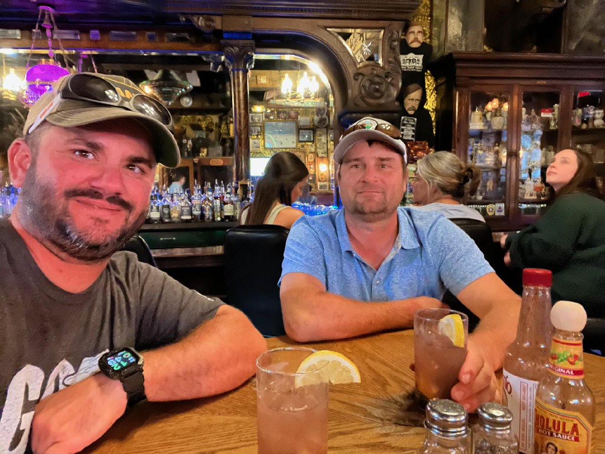 Drinking a whiskey where Doc Holliday "allegedly" drank