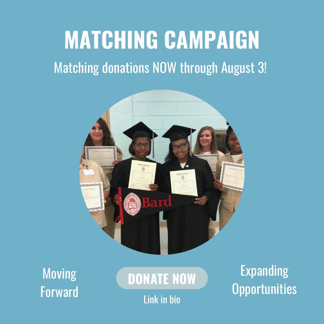 There is still time to support our scholars! Your contribution to our Matching Campaign helps scholars in Georgia prisons #moveforward and #expandopportunities. $25 provides the funding for a student’s books in an accredited course. Click below to donate!
rb.gy/2cpc4