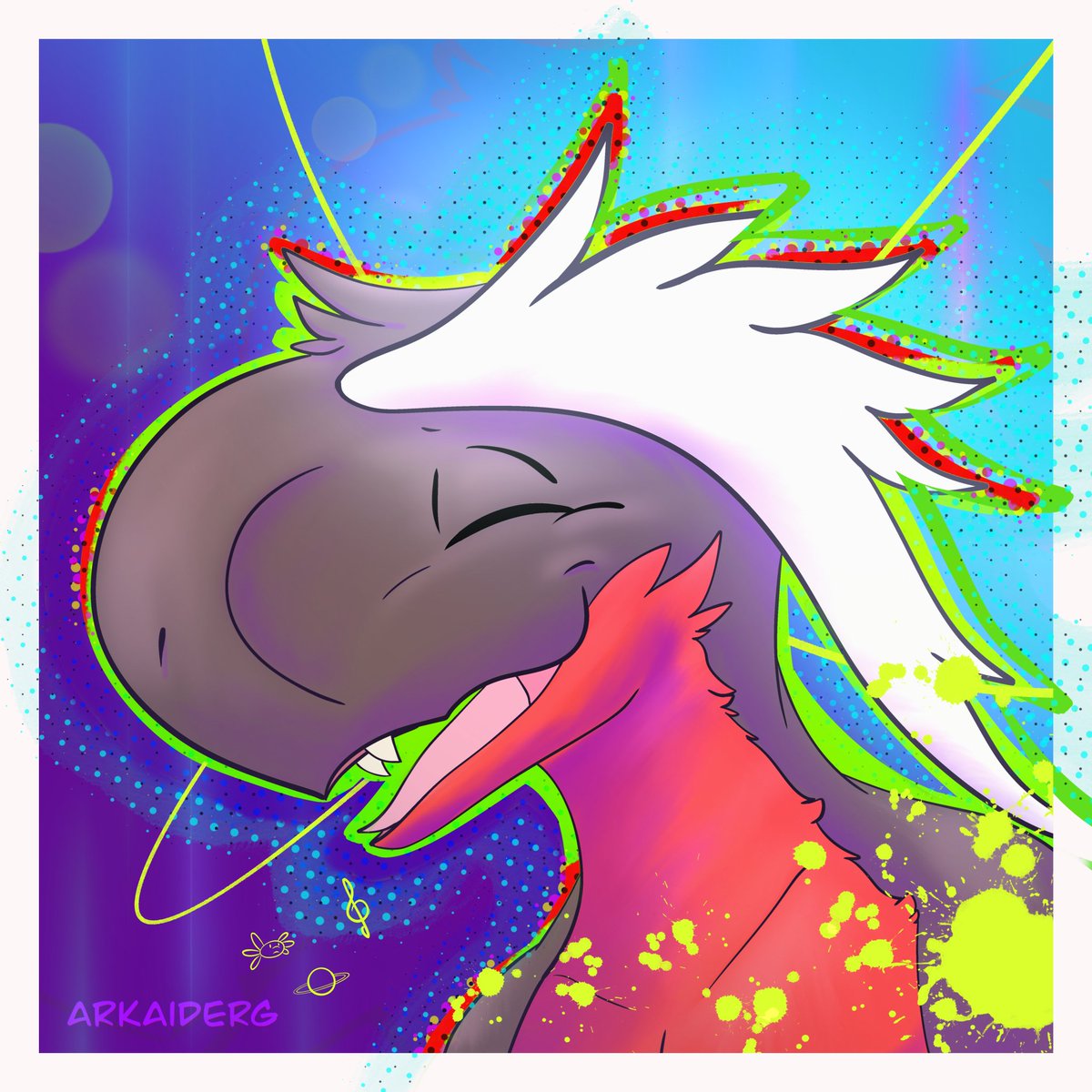 Arkaiderg's tweet photo. Portrait I did for myself, I think practice is starting to pay off~

#furryart #art https://t.co/CoggwGv59S