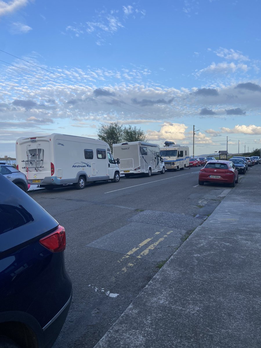 salmur05's tweet photo. @Fingalcoco @tomoleary888 I’m all for tourism and the more the merrier for the town but please can we find a more appropriate place for campervans in Skerries, parking is scarce enough and these campervans take up a space and a half or some two spaces… https://t.co/KSkFIy61vx
