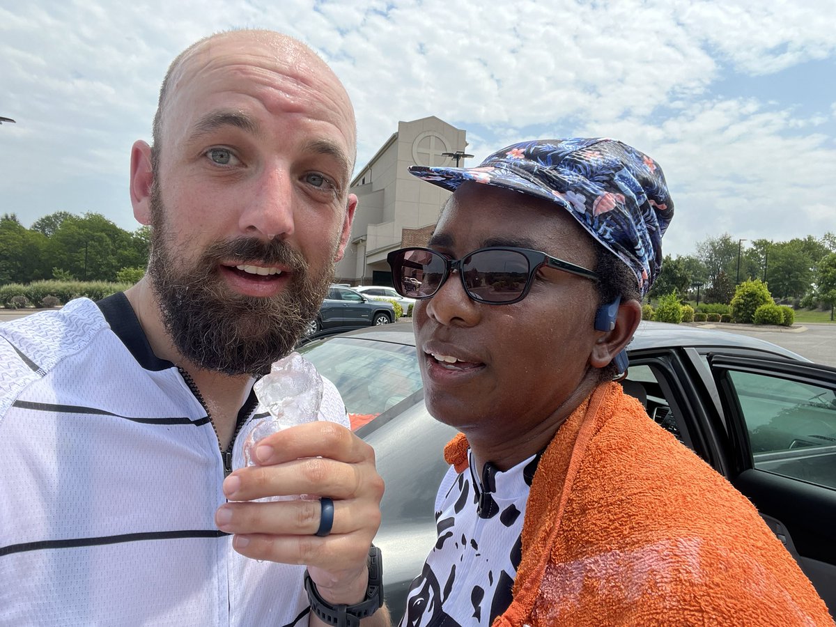 jvansky11's tweet photo. Wife and I rode in a charity event today. Bike Ride Across Scenic Sumner (BRASS) was my wife’s farthest and longest ride and my farthest/longest outdoors. Beautiful ride but it was HAWT 🥵🥵 heat index of 100+. https://t.co/vmk0dt79qC