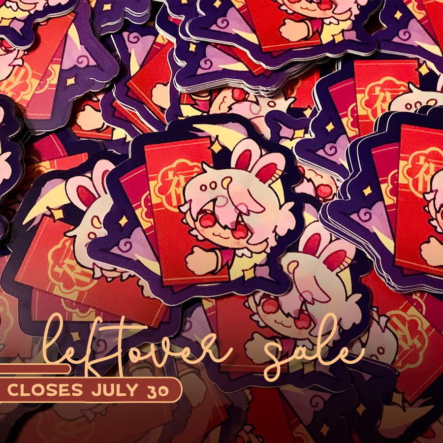rabbitzine's tweet photo. ✨ LAST DAY FOR LEFTOVERS ✨

It's officially your final chance! Leftover sales are closing TONIGHT. 

🧧 Store: https://t.co/qwVTSxsEs1 https://t.co/0CXwvqERRq