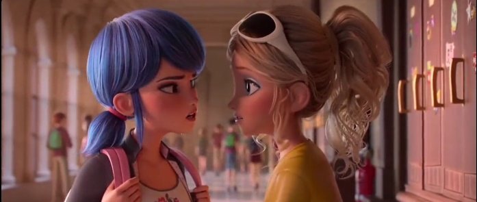 Chat_debochado's tweet photo. #MiraculousTheMovie 
Pior que o cabelo da Chloe tava bonito mas obrigada Marinette por colocar a Chloe no lugar dela dizendo que o cabelo dela parecia ninho de rato😻 https://t.co/OBLTVmRXgZ