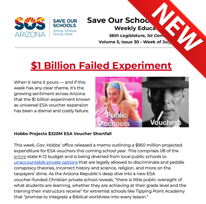 Save Our Schools AZ tweet media