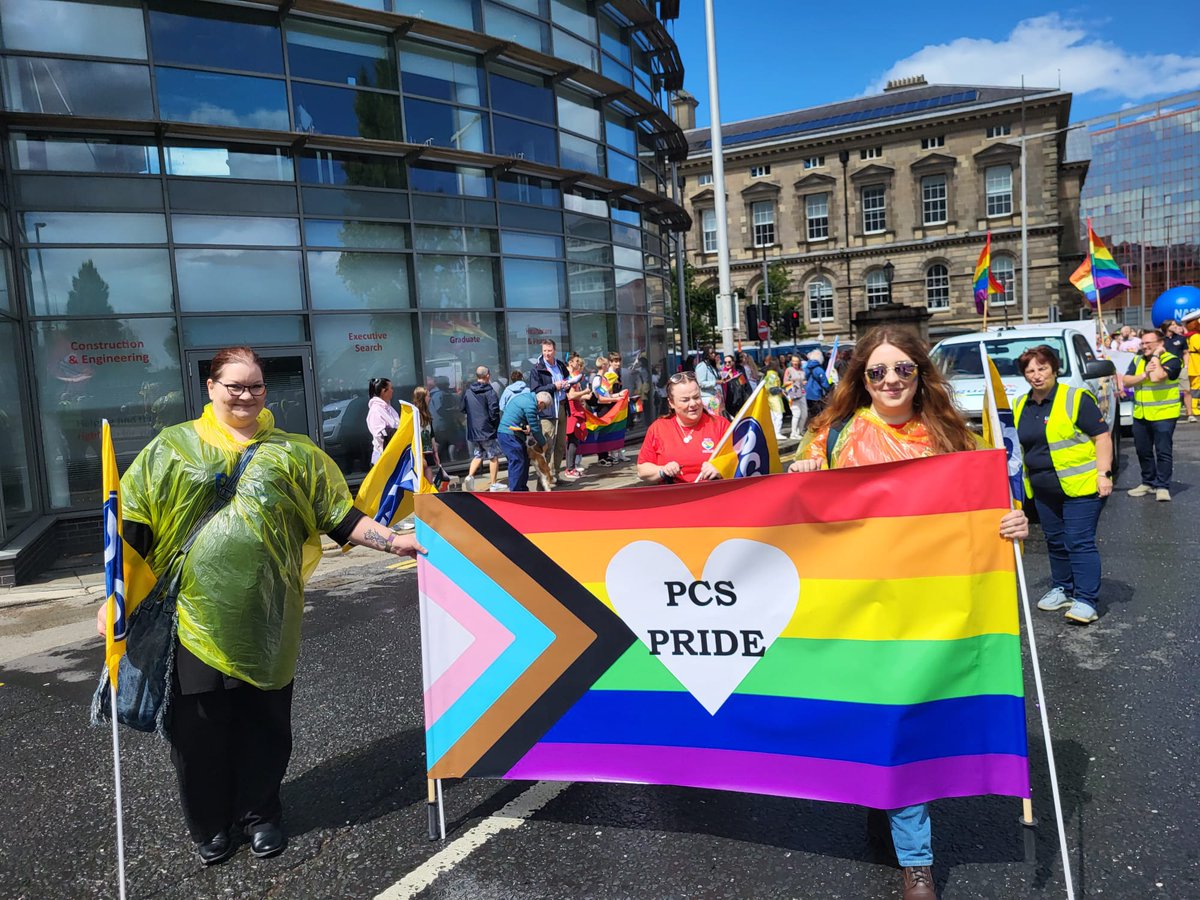 Solidarity with all our LGBT+ members and @pcs_proud from Belfast Pride!