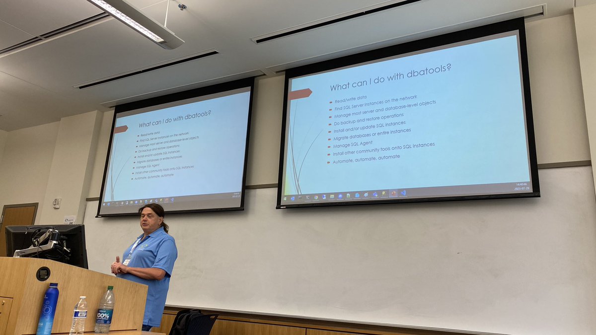 mikefrobbins's tweet image. Learning about #PowerShell #dbatools in @tf3604’s session at #SqlSatBR