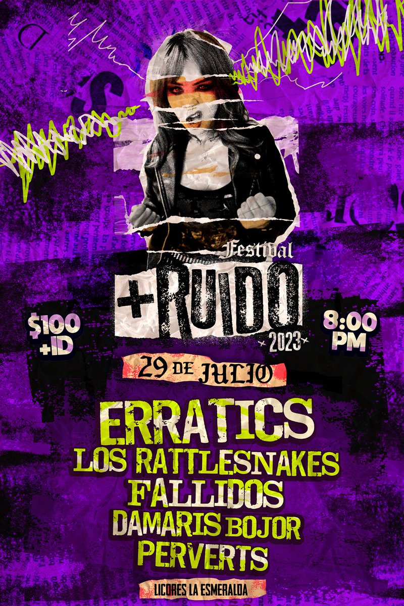 FestMasRuido's tweet image. Nos vemos en el Pre Festival Más Ruido en Tecate con @erraticspunk @FallidoPunk @losrattlesnakes @DamarisBojor y @losperverts

¡SÚBELE AL MÁS RUIDOOOOOO!
