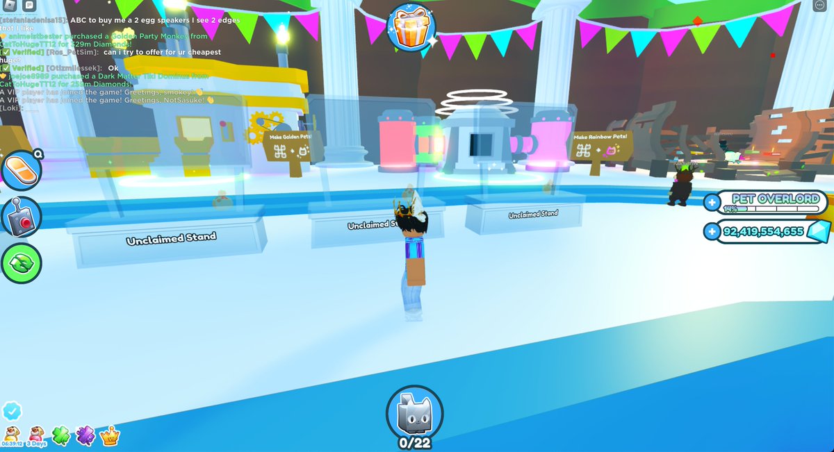 Trading 90b gems for exclsuives and huges dm or comment to offer