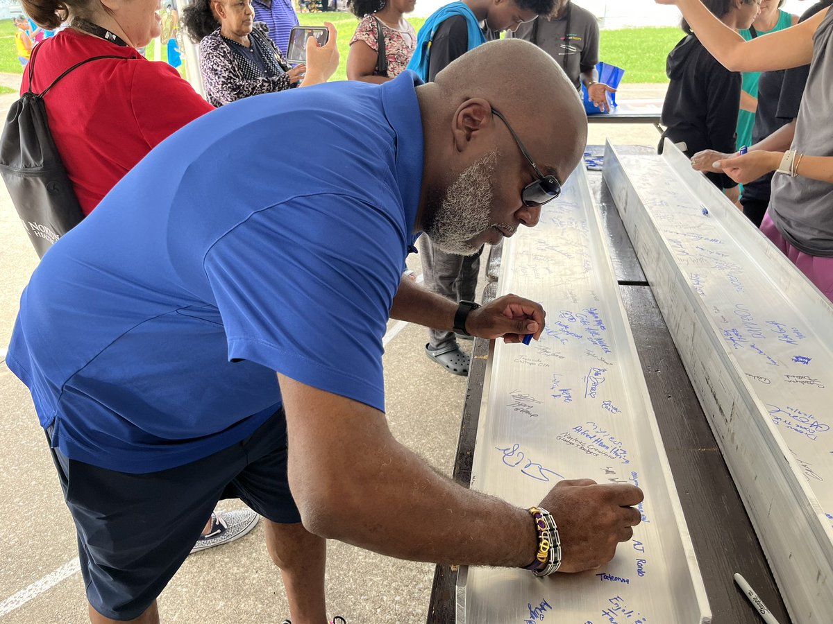 Renee Murphy (@reneemurphy45) on Twitter photo BEAMING 🚜 <a href="/Norton_Health/">Norton Healthcare</a> new hospital is under construction and you are helping us to make it special. Thanks for coming to Unity Jam and signing the steel beams that will be up at Norton West Louisville Hospital. BEAMING 🚜 <a href="/Norton_Health/">Norton Healthcare</a> new hospital is under construction and you are helping us to make it special. Thanks for coming to Unity Jam and signing the steel beams that will be up at Norton West Louisville Hospital.