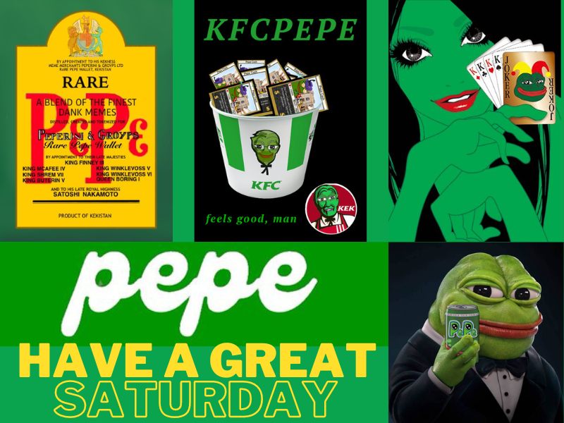 PEPES0UP's tweet photo. Have a great Saturday $pepe ´s Frens ‼️ enjoy ♠️♥️🐸
:::::::::::::::::::::::::::::::::::::::::::::::::::::::::::::::::::::::::::::::::::::::::::
#pepeislove #pepeisfun #pepearmy @pepecoineth
@gemini @tyler @cameron @Matt_Furie https://t.co/TkbesgxhOL