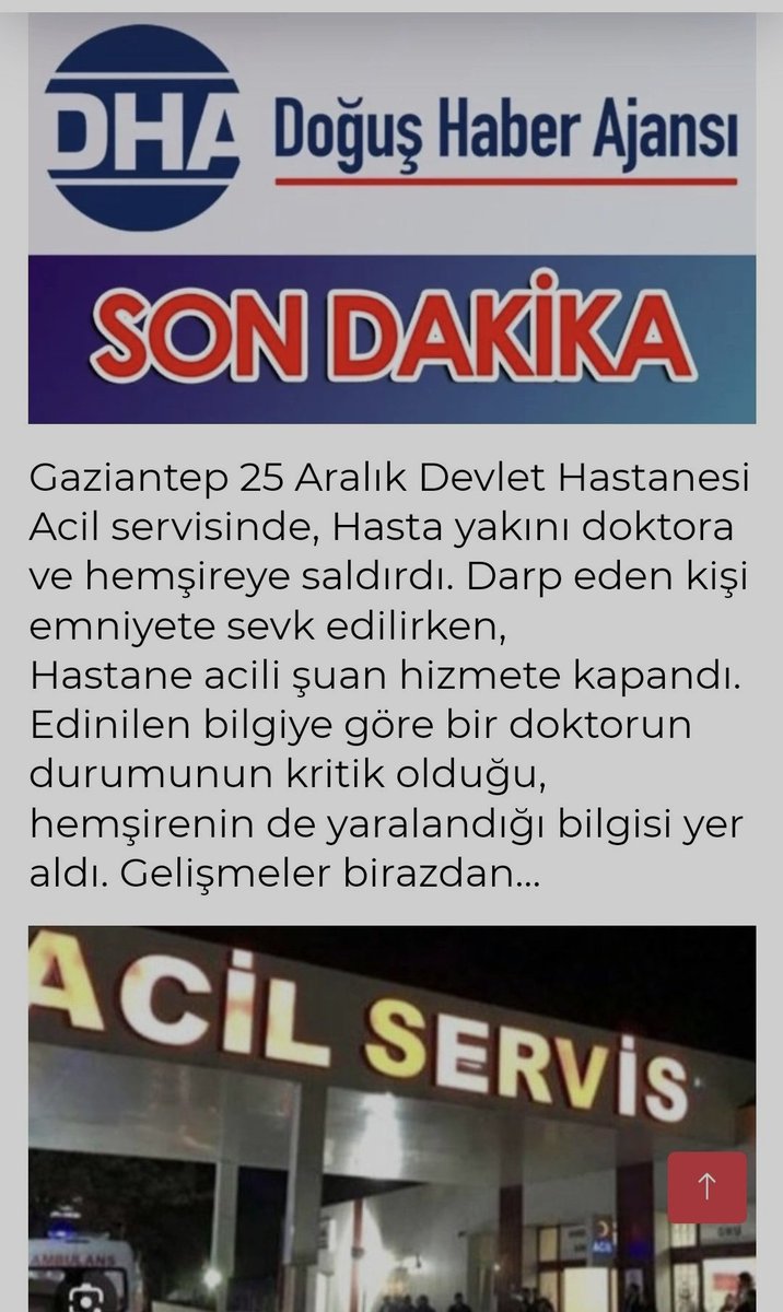 Her Allah'ın günü yeni bir şiddet haberi.. Önlem alabilecekken almayan her kimse onun eseridir bu..

#Sağlıktaşiddetsonbulsun