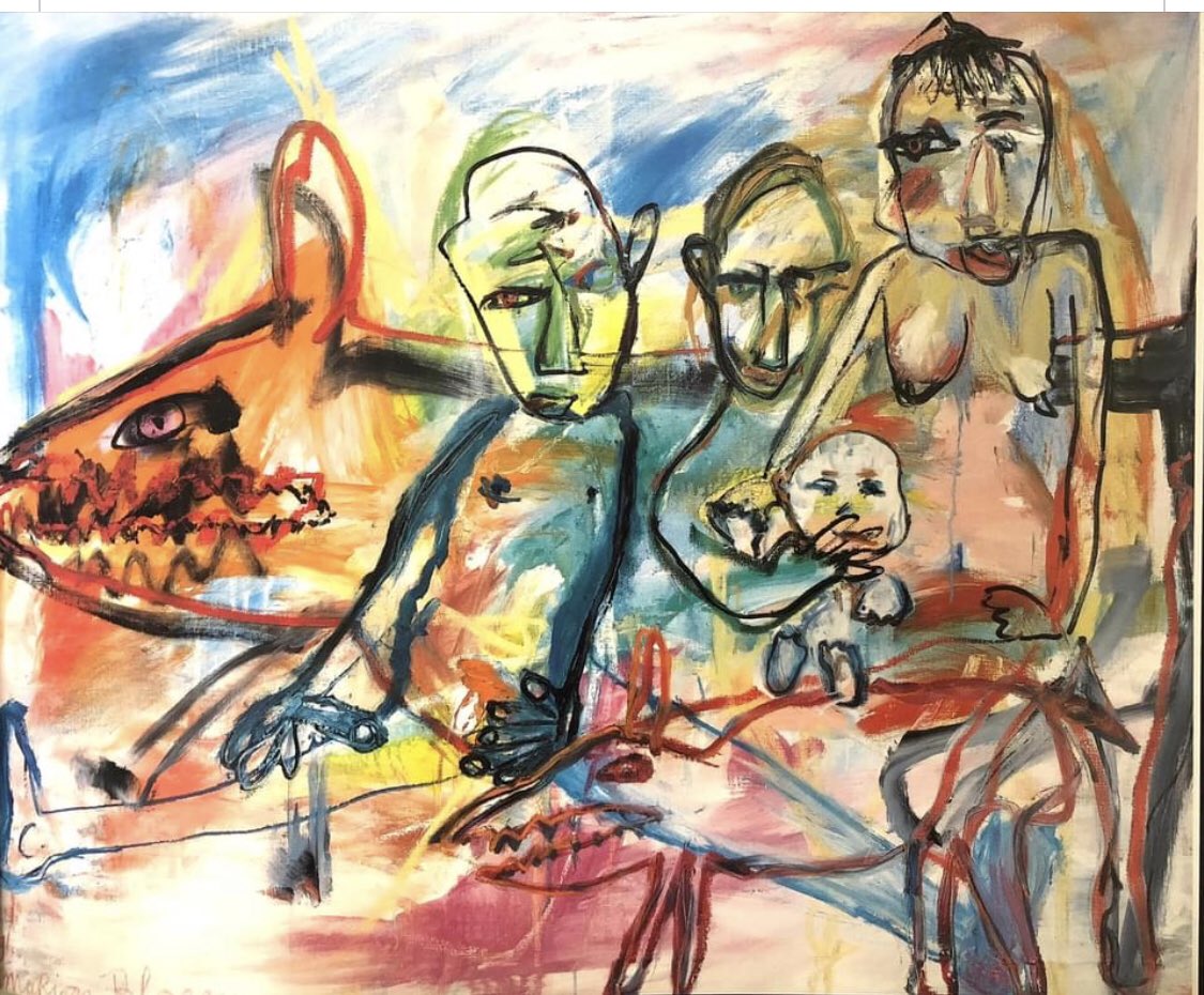 Heb er even diep over nagedacht, maar mijn oude olieverfschilderijen uit 1991 die Ivan en ik koesterden in ons eigen huis mogen in het Rosa Spierhuis hangen, met de opening van de expositie precies een jaar na zijn overlijden, op zijn sterfdag. #DUJA