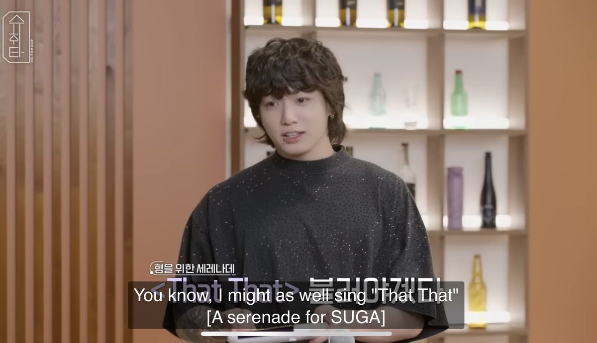 ksjmoonko's tweet photo. My favorite part of JK on Suchwita. Loved that he sang That, That to Yoongi! 👏🏽👏🏽👏🏽🥰🫶🏽💜 #오늘의슈가 #오늘의정국 #SUGA #슈가 #Jungkook #프로유튜버민윤기 #우리정구기다콧네다콧써 #민스트라다무스폼미쳤따이 https://t.co/ZERJgiawt6