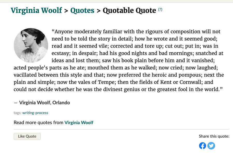 finally reading Orlando and hooo my god. she really came for every writer in the world lmao