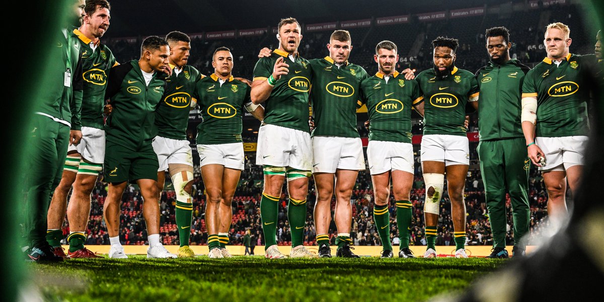 Springboks's tweet photo. Reaction: "It wasn’t the nicest game, but it was good to grind out the win" - more here: https://t.co/U5GIHQsTdK 👊
#StrongerTogether #Springboks https://t.co/ZzLtkN7Tpj
