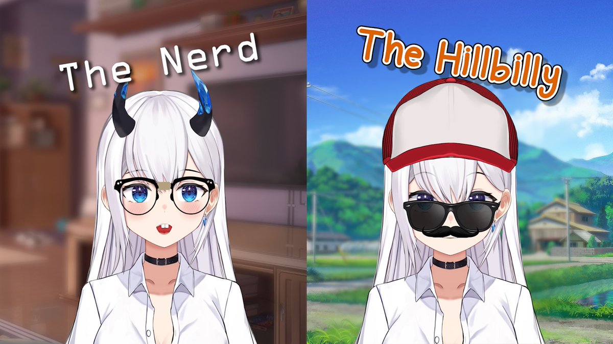 pangiev's tweet photo. Which was your guys' favorite look in @EllyTwitch  Friday vid?  The hillbilly got suave but the nerd is such a classic🤣 #Vtuber #ENVtuber 
-
https://t.co/o6Tl6DddOq
https://t.co/o6Tl6DddOq https://t.co/ZkSE6h2nhC