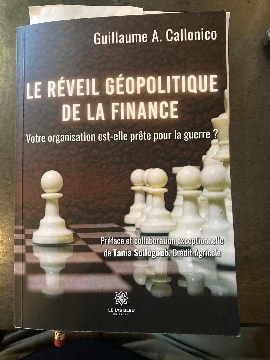 Basé sur son expérience de la pratique géopolitique, cet ouvrage de ⁦<a href="/gcallonico/">Guillaume Callonico</a>⁩ (⁦<a href="/LysBleuEditions/">Le Lys Bleu Éditions</a>⁩, 2023) mêle réflexion méthodologique et anecdotes plus personnelles.