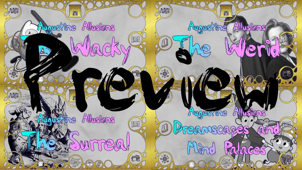 TheIoPC's tweet image. #AugustineAllusions is about to begin so here is our thumbnail preview. 😁👍

~ Adam 

#TheIoPC #ttrpg #d20 #OpenLegendRPG #Pathfinder2e #PF2e #DnD #SavageWorlds #callofcthulhu #pulpcthulhu #Traveler #Shadowrun #Scifi #Wacky #Weird #Surreal #Dreamscape #mindpalace