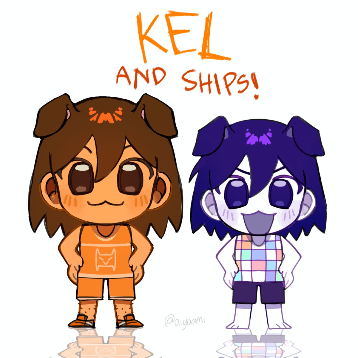 aiyaami's tweet photo. Chibi kel ships heh #cactiflower #kelbrey #suntan #OMORI https://t.co/Pa9t6QWdz5