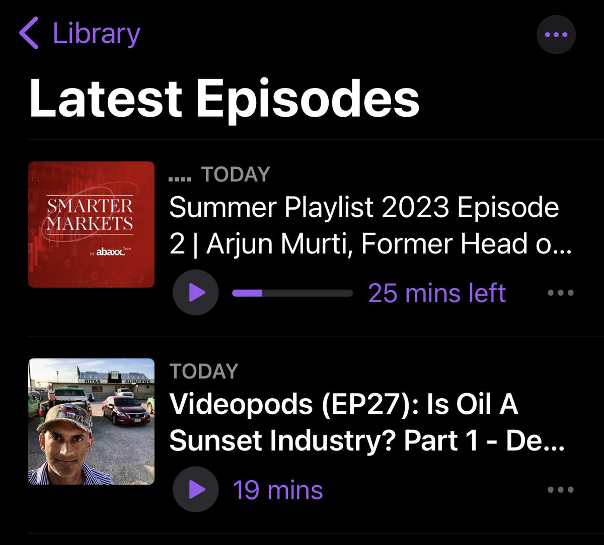 JoshCrumb's tweet photo. Saturday double feature with one of the best @ArjunNMurti! 

After learning so much for these guys the ‘00’s, I still find it so cool that anyone can now be a fly on the wall for a @DavidVGreely &amp; Arjun conversation #OOTT
@Smarter_Markets 
#SuperVol cycle
https://t.co/zQT6ROO7mk https://t.co/GmBawA9D3f