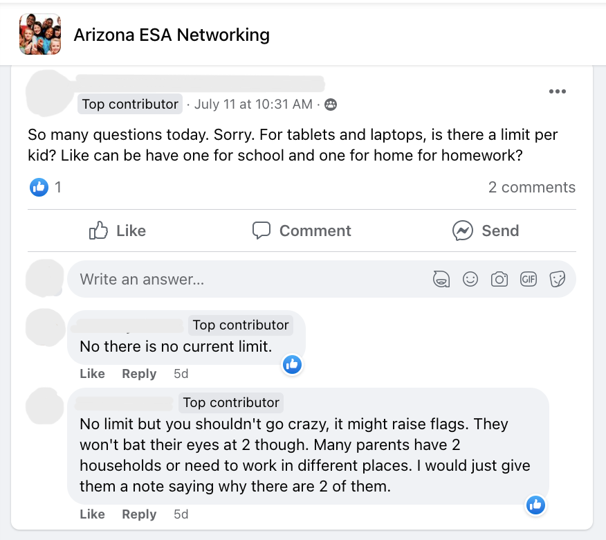 arizona_sos's tweet photo. 🖥️  While many AZ schools struggle to provide computers for students, Supt. Horne’s ADE “won’t bat an eye” if ESA vouchers are used to buy 2+ computers for one child. In fact, “there is no current limit.”

ESA vouchers create a two-tiered system open for grift.

#AZVoucherGrift https://t.co/skiGpkW8sX