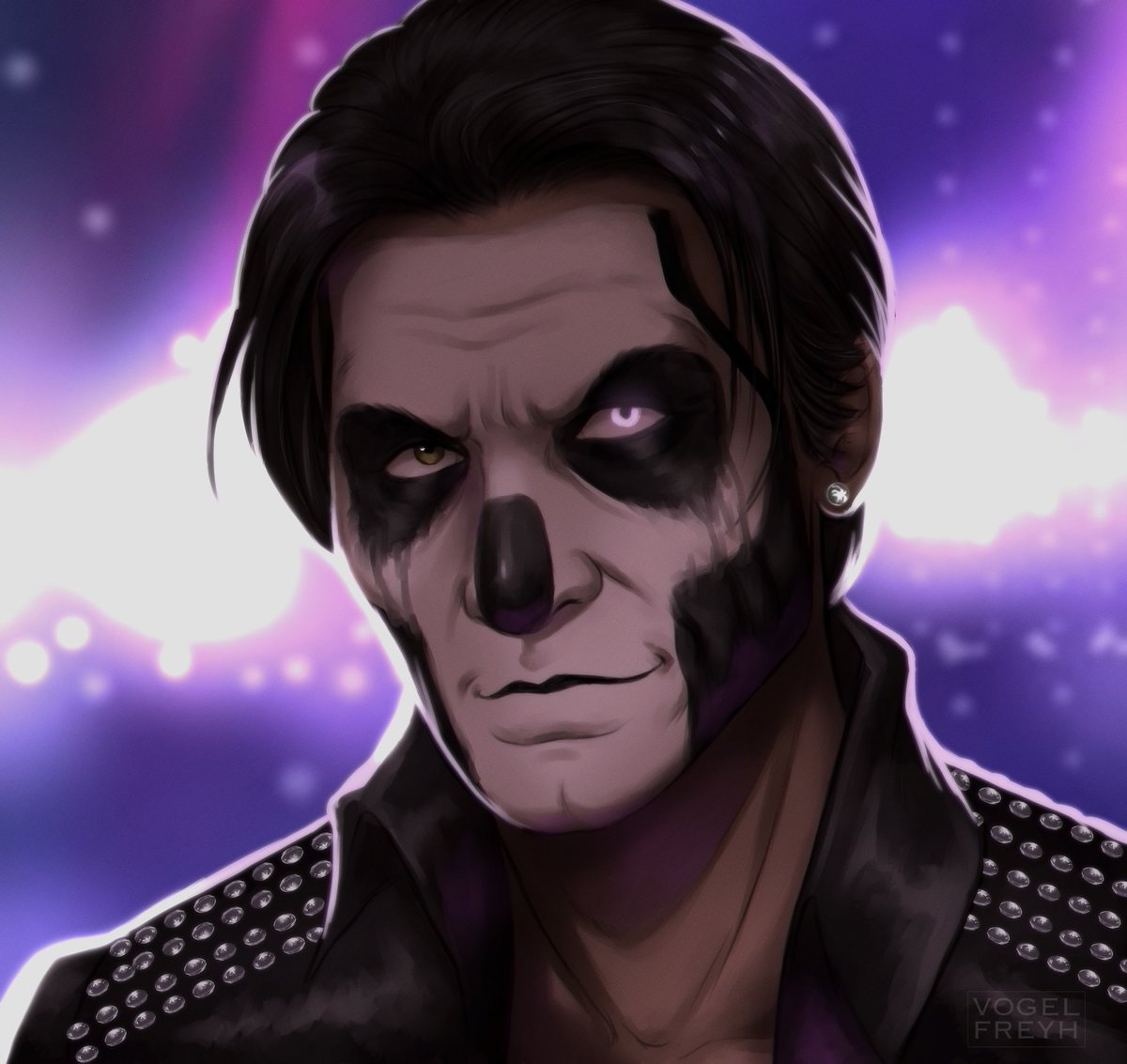 vogelfreyh's tweet photo. Grungy Terzo Speedpaint for in between 👀💜 #thebandghost #ghosttwt #terzo https://t.co/ze3gmV6Iek