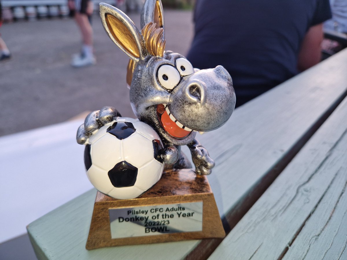 PCFCSunAdults's tweet image. #PCFC End of season awards 

Donkey moment - @TylerM1411 for scooping the ball into his own net. It was never in any doubt this award was going to Bowl!!!