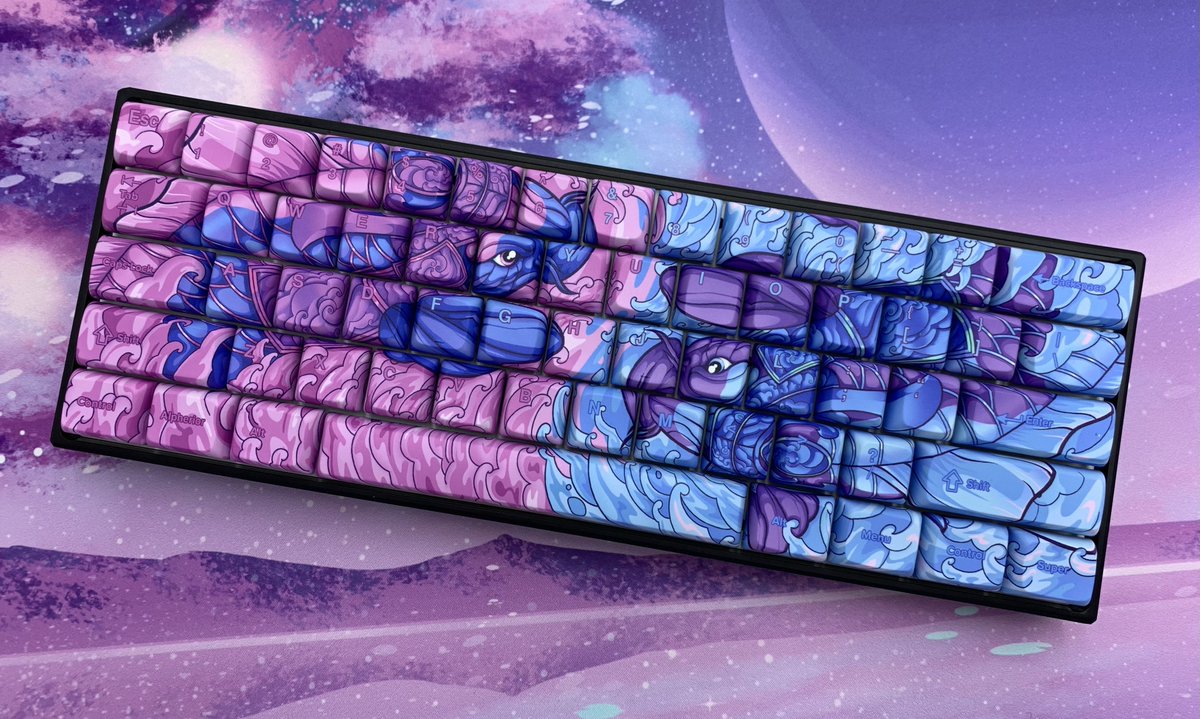 AlpheriorKeys's tweet image. GIVEAWAY TIME!!! YAYY!!!!💝
For this one the winner will get to choose either the Rainbow Sherbet/Koi Keycaps OR the Celestial Gaming Mouse🎉

To enter 
-RT &amp;amp; Like 
-Follow Us 
-Comment a GIF😈 

Winner Drawn Tuesday 💝 AlpheriorKeys.com