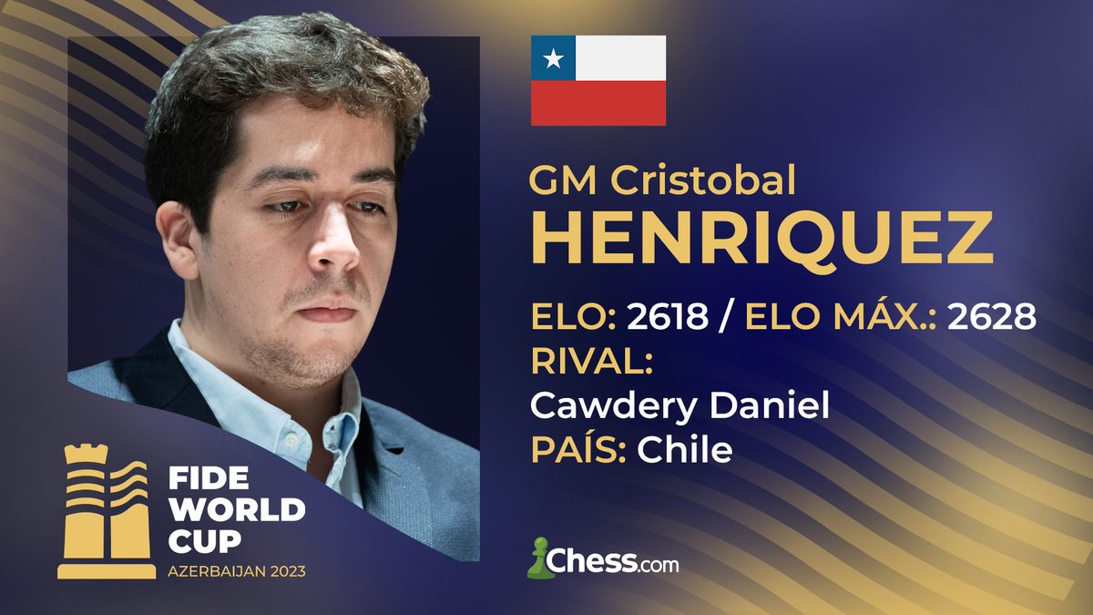 chesscom_es's tweet image. 🇵🇾 Axel Bachmann, insignia de Paraguay, volverá a representar la bandera tricolor en la Copa del Mundo.

🇨🇱 Chile contará con 3 representantes en el Mundial.
Pablo Salinas nos dio "La Inmortal de Salinas" el año pasado.