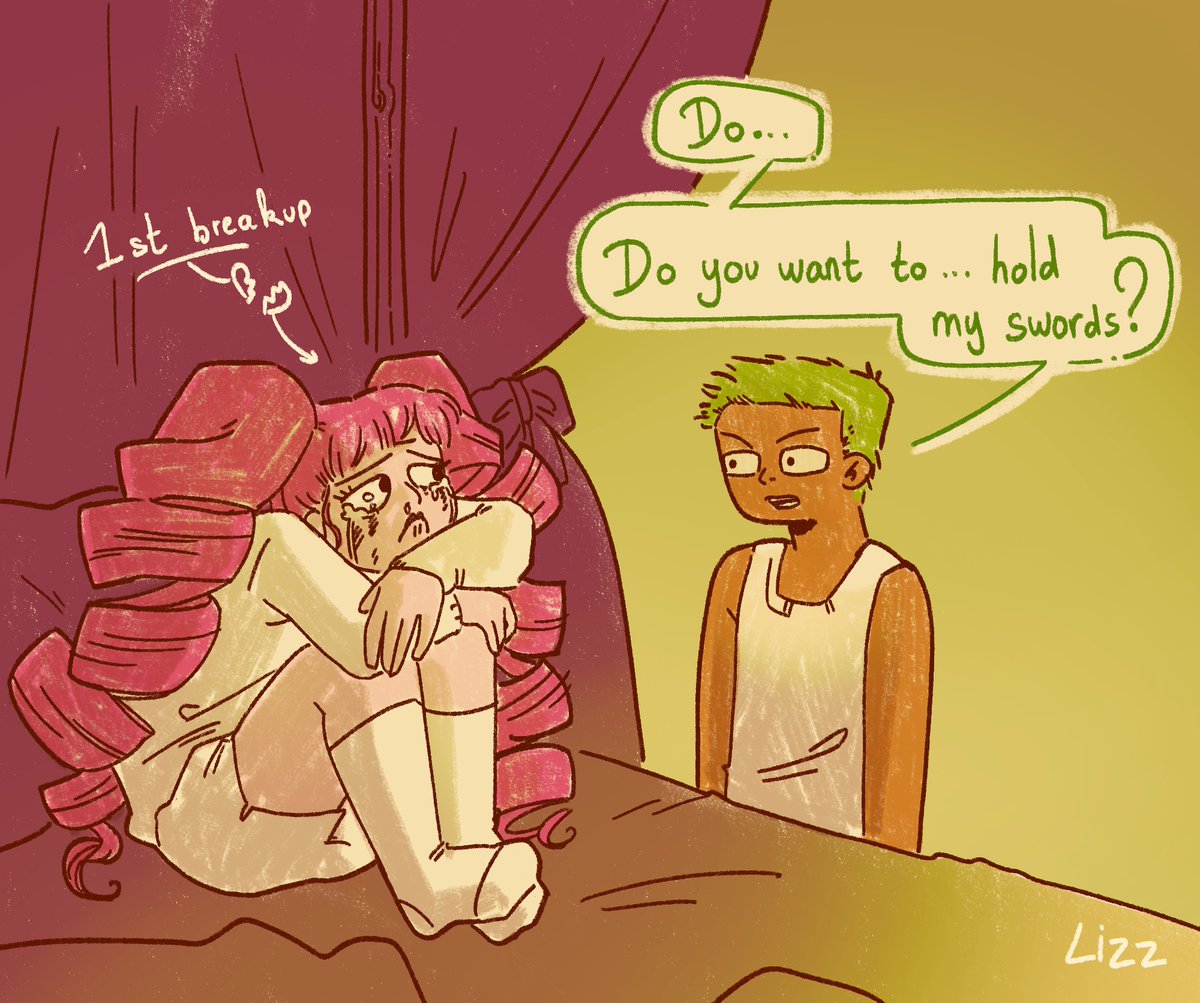 lizzbian_himbo's tweet image. Something small about not knowing how to deal with your sibling's emotions
#zoro #perona #onepiece