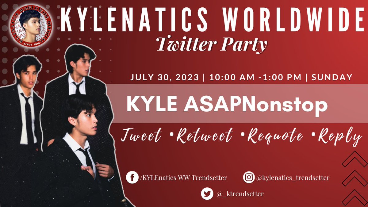 _ktrendsetter's tweet photo. Goodmorning faaam! Twitter Party timeeee

KYLE ASAPNonstop
@kyle_echarri https://t.co/AiZrStpU1B